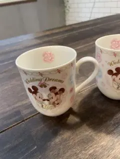 ミッキー・ミニー ウェディングマグカップ 2個セット