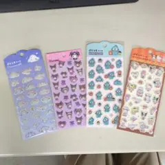 ぷくっとシール サンリオ クロミ ハンギョドン キティ シナモロール4枚セット