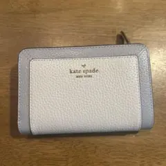黒*こ様 Kate Spade 二つ折り財布 ホワイト/ライトブルー