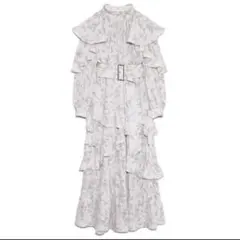 SNIDEL フリルプリーツオーバーワンピース