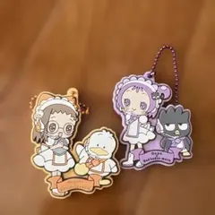 おジャ魔女どれみ × サンリオ コラボ ラバーキーホルダー 2点セット