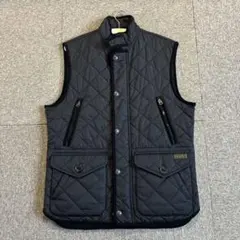 ブラック キルティングダウンベスト