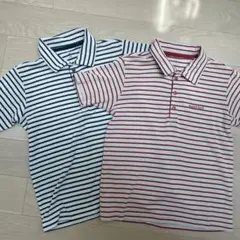 mont-bell ストライプ ポロシャツ 2枚セット