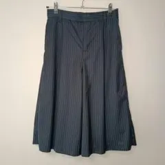 KBF ガウチョパンツ ネイビー　ストライプ　Sサイズ