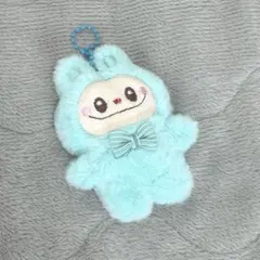 ラブブ キーホルダー うさぎ うさぶぶ 水色白 labub