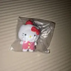 ハローキティ チャイナ キーホルダー コスチュームドール 平成レトロ