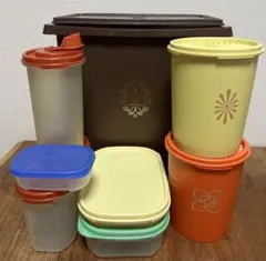 タッパーウェア保存容器セット（複数色・サイズ）