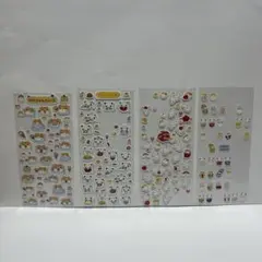 【当時物】平成レトロ　動物シール　4点セット