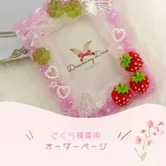 ★さくら様専用オーダーページ★ ホイップデコ トレカケース ピンク 水色 B8