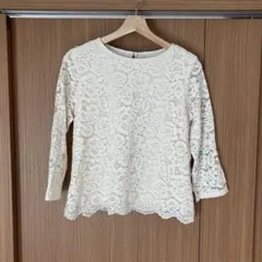 GU レース カットソー　ブラウス　M 卒業　卒園　入園　入学　フォーマル