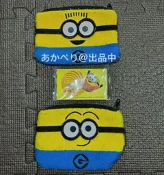【ミニオンズ / Minions】ポーチ2種 ＆ 限定シール 3点セット