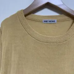 レトロ　イッセイミヤケ　半袖　アクリルニット　日本製　ISSEY MIYAKE