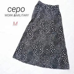 cepo WORK＆MILITARY 花柄 フレアスカートロング
