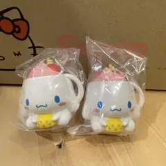 サンリオ シナモロール　フードミニチュアフィギュア　ピューロ　缶バッジ　セット
