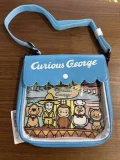 おさるのジョージ　プラチナムザッカ　シーンデザインショルダーバッグ