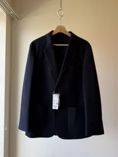 【UNIQLO】ブラッシュドジャージージャケット Lサイズ NAVY