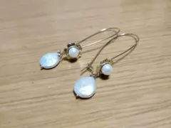フラワー淡水パールピアス　7.8000円相当　日本製