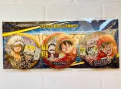 【新品】ONE PIECE缶バッジ3個セット　ルフィ　ロー　キッド　尾田栄一郎
