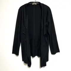 Rose Tiara ブラック カーディガン 長袖　ウール　LL