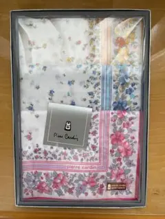 pierre cardin 花柄ハンカチ 3枚セット