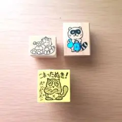 動物イラスト 木製スタンプセット