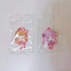 アイカツ×プリパラ ラバーマスコット 大空あかり 氷上スミレ まとめ売り