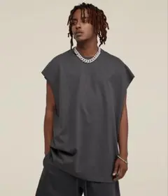 ノースリーブ　オーバーサイズ Tシャツ　 新品未使用‼️