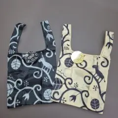 KALDI カルディ エコバッグ ブラック ベージュ 2個セット