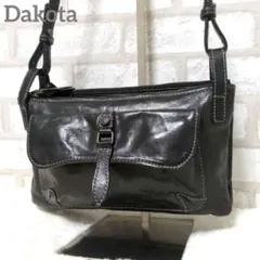 Dakota　ダコタ　レザー 　ショルダーバッグ　 ダークブラウン　ヴィンテージのサムネイル