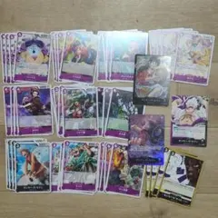 ワンピースカード 青紫ルフィデッキパーツ18枚 - メルカリ