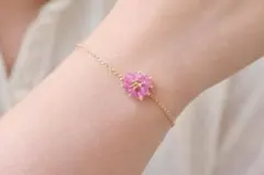 ゆ*ず様 agete パレットリング K10 ガーネット ダイヤ - メルカリ
