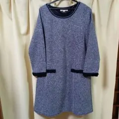 grove ニットワンピース M ネイビー系