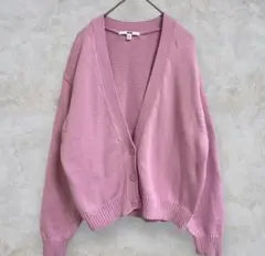 UNIQLO ユニクロ ウォッシャブル ショートカーディガン ピンク Mサイズ