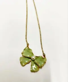 【タイムセール！】パステル色リボン ネックレス