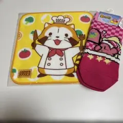 星のカービィ靴下　ココス　ラスカルハンドタオル