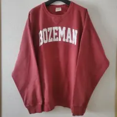 CONFORT WASH 古着 BOZEMANロゴトレーナー XL