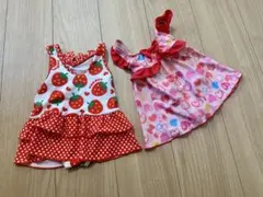 いちご柄とハート柄のベビー水着80セット