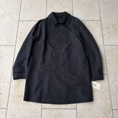 【タグ付き未使用】 撥水加工 ステンカラーコート 黒 薄手 春物 ユニセックス