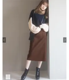 GRL グレイル バックスリットスカート(at1097)