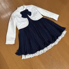 一式！any Famエニファム✳︎卒園式入学式フォーマルワンピース120紺ネイビーのサムネイル