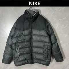 ナイキ 00s NIKE ダウンジャケット リバーシブル XL 黒 y2k