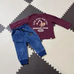 GAP長袖シャツ90 赤ちゃん本舗パンツ　春服　85のサムネイル