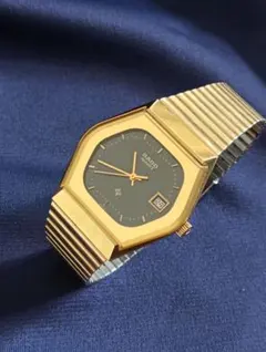 RADO クォーツ ゴールドカラー メンズ腕時計 稼働品