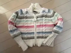 baby GAP ストライプ ジップアップカーディガン 18-24ヶ月