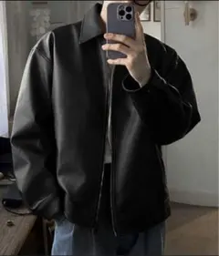 zara（ザラ）フェイクレザー フーデッド ジャケット - メルカリ