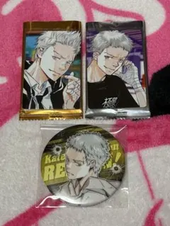 天野明展　自撮り風トレーディングカード　缶バッジ