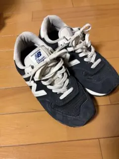 New Balance ML574 ネイビー/ホワイト スニーカー