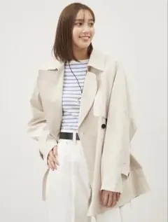 ⭐︎週末限定価格 美品 MilaOwen ミラオーウェン ショートトレンチコート⭐︎