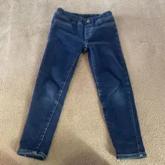 GU 110サイズ　デニムパンツ 裏起毛