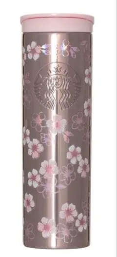 新品未使用】SAKURA2026ステンレスボトルメタリックライトピンク473ml